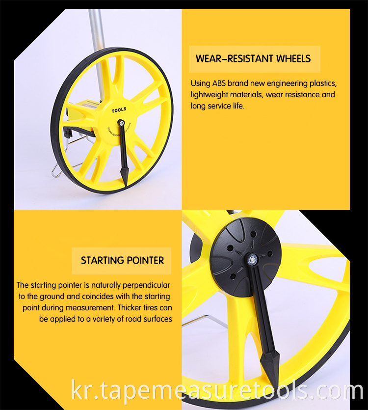 현물 도매 数 显 측정 바퀴 거리 측정 바퀴 접는 손 미는 기계 큰 바퀴 거리 측정기
